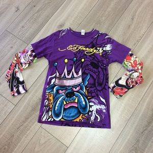 Ed Hardy Christian Audiegier love kills shirt Sz L